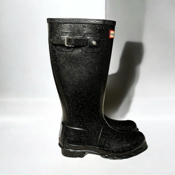 🌻NEW HUNTER Big Kids Original Giant Glitter Rain Boots Size 4 Boy / 5 Girl - Picture 4 of 14